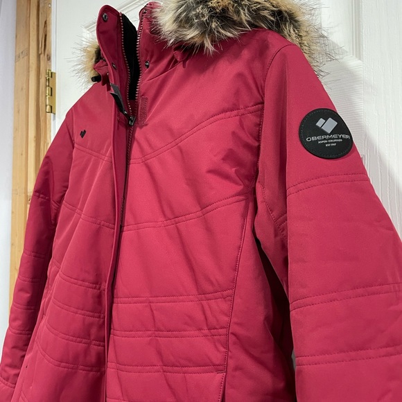 NWT Obermeyer Tuscany II Ski Jacket Size 12 Maroon - Picture 5 of 16